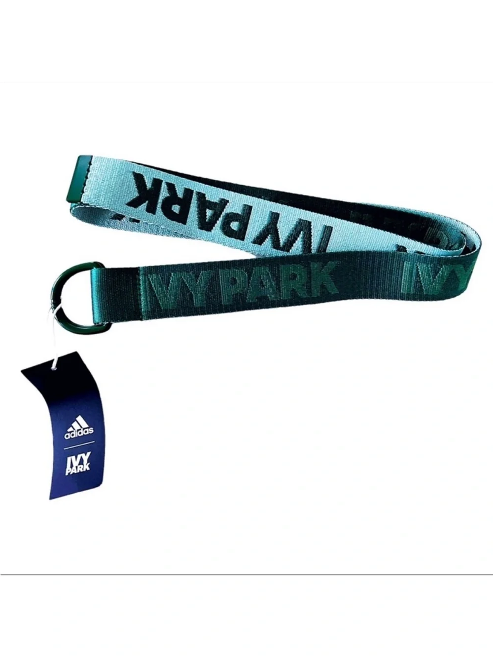 Adidas Originals X Ivy Park Performance Reversible Dark Green Logo Belt